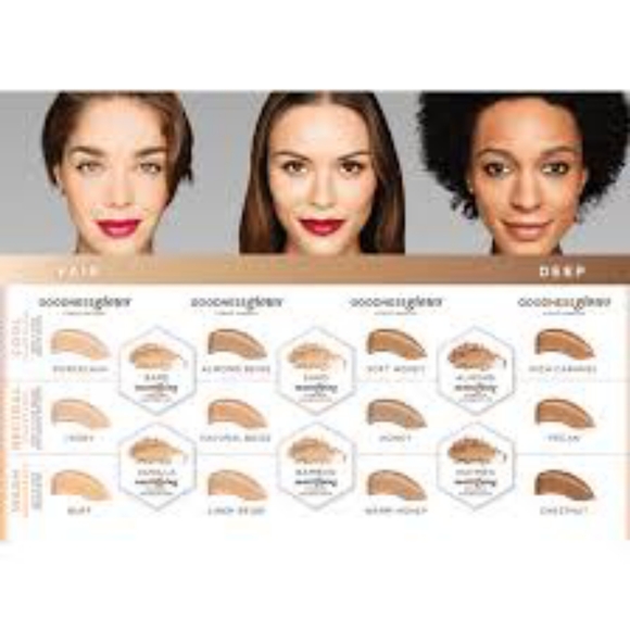 Burts Bees Goodness Glows Liquid Makeup- #1057 Rich Brown. 1 oz Bottle. - Picture 7 of 9